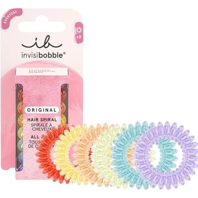 Invisibobble Rainbow Vibes 8pz Elastici Capelli - Spiralati Invisibobble Rainbow Vibes 8pz Elastici Capelli - Spiralati