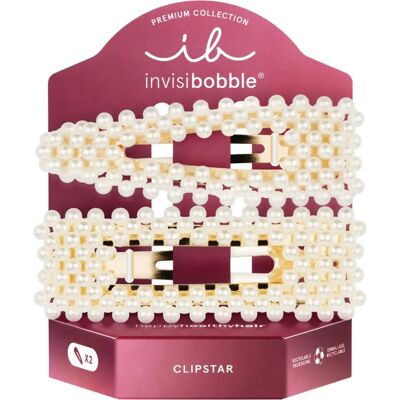 Invisibobble - Clipstar Premium Just Pearlfect - Fermagli per capelli - Donna Invisibobble - Clipstar Premium Just Pearlfect - Fermagli per capelli - Donna
