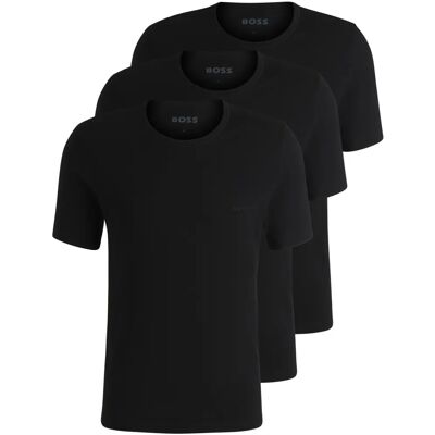 Hugo Boss Schwarzes T-Shirt Set mit Rundhalsausschnitt Hugo Boss Schwarzes T-Shirt Set mit Rundhalsausschnitt
