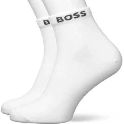 Hugo Boss 2er-Pack - Herren-Socken - Kurze mit Logo Hugo Boss 2er-Pack - Herren-Socken - Kurze mit Logo