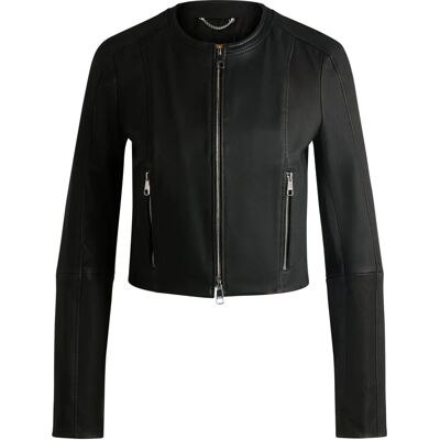 Boss Modell Läder Slim Fit Jacka - Jacka Boss Modell Läder Slim Fit Jacka - Jacka