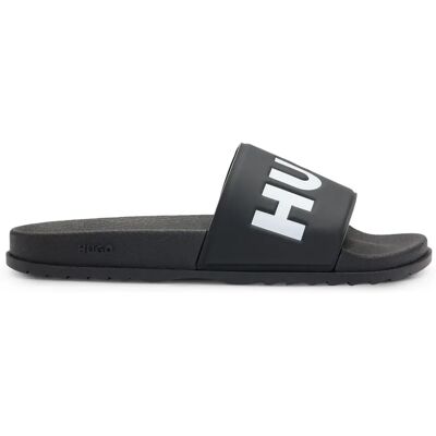 Hugo 50498352 Tongs Logo Strip noir - Publicité Hugo 50498352 Tongs Logo Strip noir - Publicité