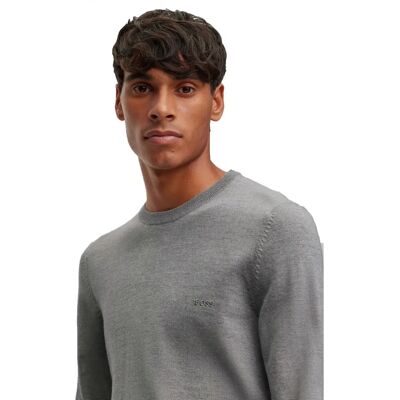 Hugo Boss Botto-L (50476364) - Botto sweater (50476364-030) grå Hugo Boss Botto-L (50476364) - Botto sweater (50476364-030) grå