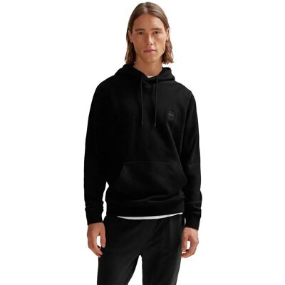 Hugo Boss Wetalk (50509314) - Baumwollfrottee Hoodie mit Logo-Patch (50509314) schwarz Hugo Boss Wetalk (50509314) - Baumwollfrottee Hoodie mit Logo-Patch (50509314) schwarz