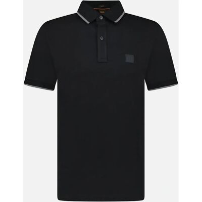 Hugo Boss Slim-fit Poloshirt aus Stretch-Baumwolle mit Logo-Patch (50507699) - schwarz Hugo Boss Slim-fit Poloshirt aus Stretch-Baumwolle mit Logo-Patch (50507699) - schwarz