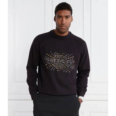 Hugo Docoa Bluza - French terry, Raglanowe rękawy, Logo z nadrukiem Hugo Docoa Bluza - French terry, Raglanowe rękawy, Logo z nadrukiem