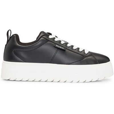Hugo Boss Lyssa Ledersneaker - Plattform für Damen Hugo Boss Lyssa Ledersneaker - Plattform für Damen