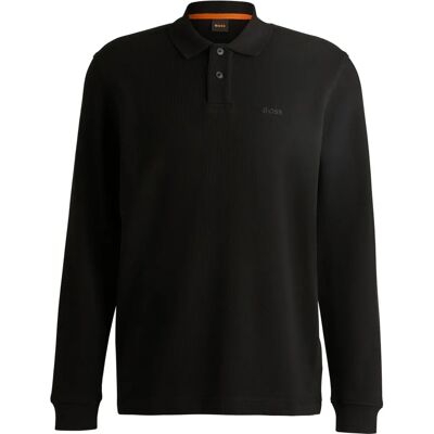 BOSS Cotton Blend Regular Fit Long Sleeve Polo Shirt - Polo shirt BOSS Cotton Blend Regular Fit Long Sleeve Polo Shirt - Polo shirt