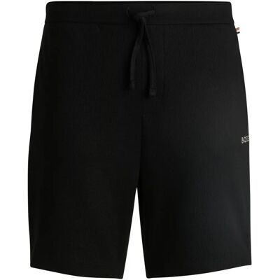 BOSS Herren Leichte Mini Waffel Lounge Shorts - Schwarz - 50480828 BOSS Herren Leichte Mini Waffel Lounge Shorts - Schwarz - 50480828