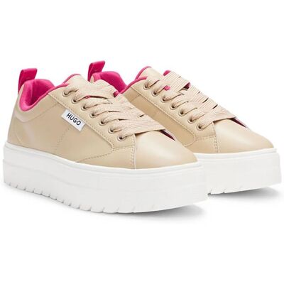 Hugo Lyssa Tenn Flt 10252247 Trainers Beige - Trainers Hugo Lyssa Tenn Flt 10252247 Trainers Beige - Trainers
