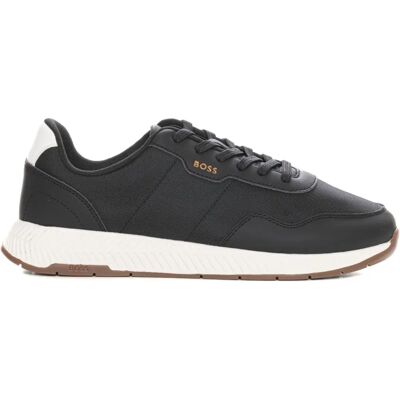 Chaussures de sport BOSS Titanium Noires - Entraîneurs hybrides avec semelle rainurée - Publicité Chaussures de sport BOSS Titanium Noires - Entraîneurs hybrides avec semelle rainurée - Publicité