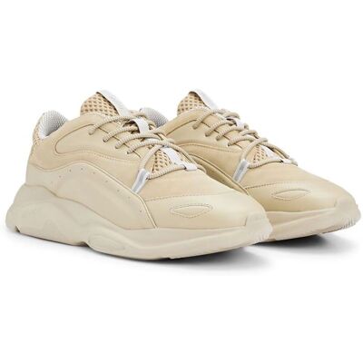 Hugo Sneakersy Leon Runn - Baskets Beige Homme EU 41 Hugo Sneakersy Leon Runn - Baskets Beige Homme EU 41