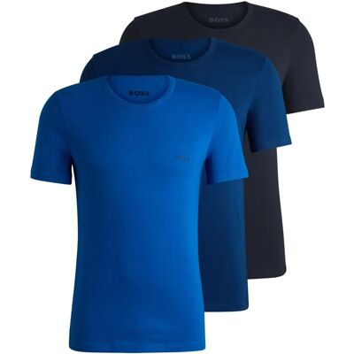 Hugo Boss 3-pak T-shirts med logo broderi blå 50517856 Hugo Boss 3-pak T-shirts med logo broderi blå 50517856
