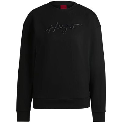 HUGO Schwarzes Rundhals-Pullover - Pullover HUGO Schwarzes Rundhals-Pullover - Pullover