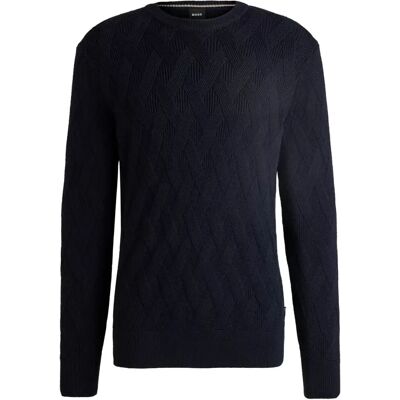 Boss - Elfredo - Dunkelblau - L - Sweater Boss - Elfredo - Dunkelblau - L - Sweater