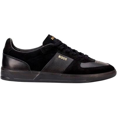 Hugo Boss Boss Brandon Camoscio e Pelle nere Sneakers - Scarpe sportive Hugo Boss Boss Brandon Camoscio e Pelle nere Sneakers - Scarpe sportive