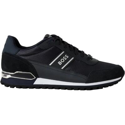 BOSS - Parkour Runner - Läder - Navy - Trainers BOSS - Parkour Runner - Läder - Navy - Trainers