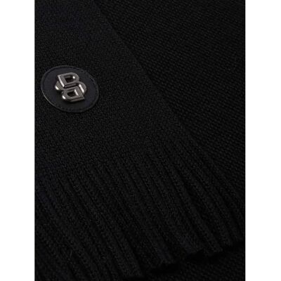 Boss Wollschal Albas Badge Schwarz - Schal Boss Wollschal Albas Badge Schwarz - Schal