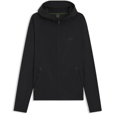 Boss Sicon Active Hoodie - Svart - Vätskebalansreglerande stretchmaterial Boss Sicon Active Hoodie - Svart - Vätskebalansreglerande stretchmaterial