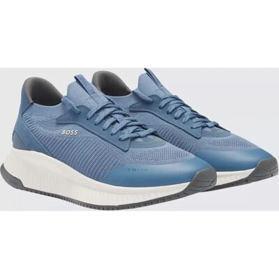 BOSS Wedge Heel Trainers - Blue - Sporty shape with contemporary attitude - Trainers BOSS Wedge Heel Trainers - Blue - Sporty shape with contemporary attitude - Trainers