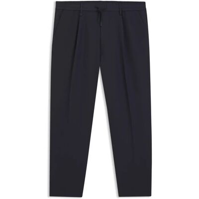 BOSS Ciemnoniebieskie Tapered Joggers - Joggers BOSS Ciemnoniebieskie Tapered Joggers - Joggers