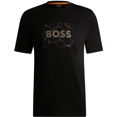 Czarna Bawełniana Koszulka Hugo Boss Czarna Bawełniana Koszulka Hugo Boss