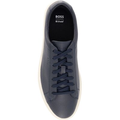 HUGO BOSS BOSS Leder Turnschuhe - Dunkelblau HUGO BOSS BOSS Leder Turnschuhe - Dunkelblau