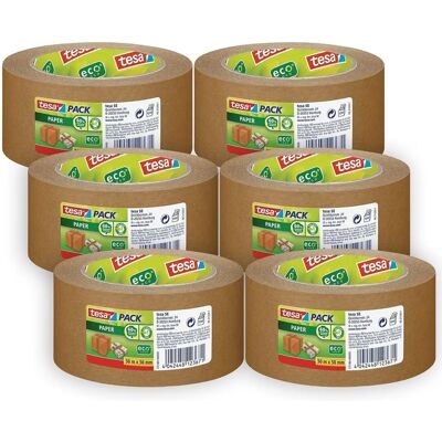 tesa 57180 Umweltfreundliches Paketband - 50m x 50mm, 6 Stück tesa 57180 Umweltfreundliches Paketband - 50m x 50mm, 6 Stück