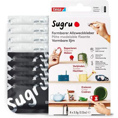 Tesa Sugru Wielofunkcyjny Modelujący Klej - 8x3,5g - Klejowa Pasta Tesa Sugru Wielofunkcyjny Modelujący Klej - 8x3,5g - Klejowa Pasta