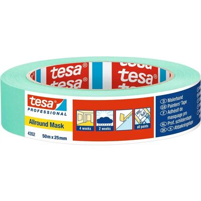 Tesa Professional 4352 Masking Tape - General Purpose, Green Tesa Professional 4352 Masking Tape - General Purpose, Green