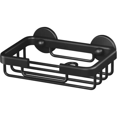 Tesa ALUXX BLACK Seifenschale - Wandmontage, Modernes Schwarz Tesa ALUXX BLACK Seifenschale - Wandmontage, Modernes Schwarz