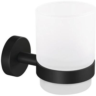 Porta spazzolino da muro Tesa Moon Black - Accessorio bagno moderno Porta spazzolino da muro Tesa Moon Black - Accessorio bagno moderno
