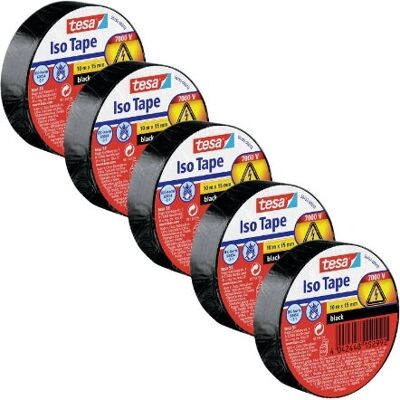 tesa 56192 Isolierband - Hitzebeständig - Schwarz - Elektrische Sicherheit tesa 56192 Isolierband - Hitzebeständig - Schwarz - Elektrische Sicherheit
