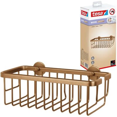 Tesa Moon Wall Mounted Single Shower Basket - Bronze Tesa Moon Wall Mounted Single Shower Basket - Bronze