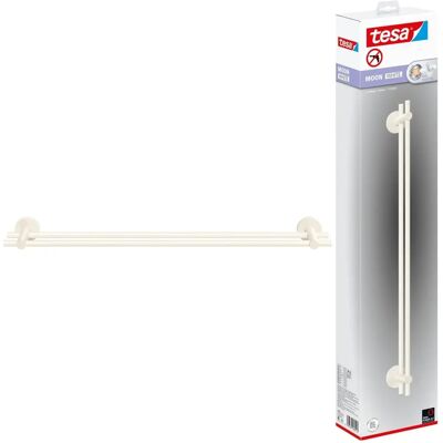 Tesa Doppio Portasciugamani e Ganci - Accessorio bagno bianco moderno Tesa Doppio Portasciugamani e Ganci - Accessorio bagno bianco moderno