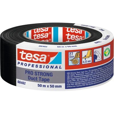 tesa 66462-00004-00 Svart återvunnen luftkanalband - Duct Tape tesa 66462-00004-00 Svart återvunnen luftkanalband - Duct Tape