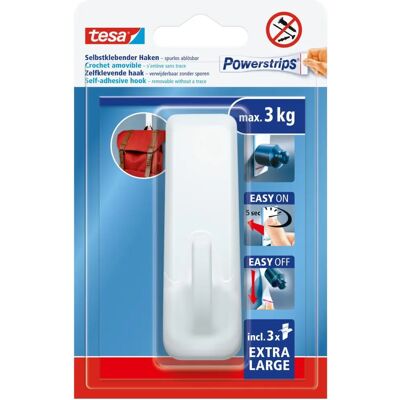 Powerstrips XL Rechteckige Zelfklevende Haak - 3kg Powerstrips XL Rechteckige Zelfklevende Haak - 3kg