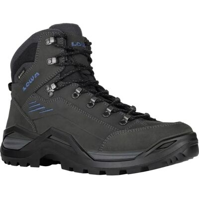 LOWA Herren Renegade EVO GTX Mid - Wide, Anthrazit/Blau - Wanderschuhe LOWA Herren Renegade EVO GTX Mid - Wide, Anthrazit/Blau - Wanderschuhe