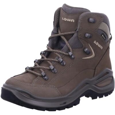 Lowa Renegade Evo Mid Gtx - Cuir, Gris, Au-dessus de la Cheville - Chaussures - Publicité Lowa Renegade Evo Mid Gtx - Cuir, Gris, Au-dessus de la Cheville - Chaussures - Publicité