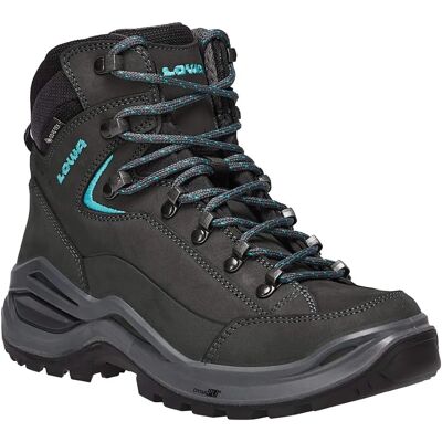 LOWA RENEGADE EVO GTX MID WS - ÁSPAR/TURQUESA - Mujer - Bota de senderismo LOWA RENEGADE EVO GTX MID WS - ÁSPAR/TURQUESA - Mujer - Bota de senderismo