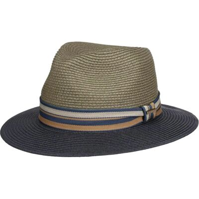 Chapeau de paille Toyo Traveller de Stetson - Gris - UV 40+ - Unisexe Chapeau de paille Toyo Traveller de Stetson - Gris - UV 40+ - Unisexe