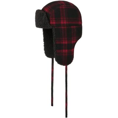Stetson Lapeer Aviator Hat - Black-Red - Female - Size M Stetson Lapeer Aviator Hat - Black-Red - Female - Size M
