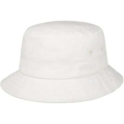 Stetson Hvit Bomull UV Bucket Hat - Unisex Utendørs Tilbehør Stetson Hvit Bomull UV Bucket Hat - Unisex Utendørs Tilbehør