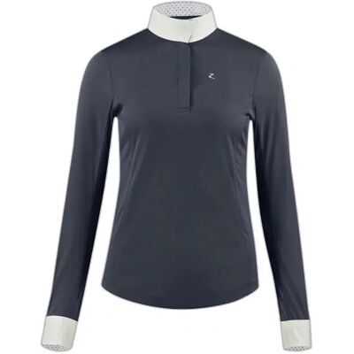 HORZE Blaire Blauer Wettkampfpoloshirt HORZE Blaire Blauer Wettkampfpoloshirt