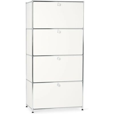 Tchibo Cn3 Highboard - Stahl, Weiß oder Chrom - 77x40x158,5cm Tchibo Cn3 Highboard - Stahl, Weiß oder Chrom - 77x40x158,5cm