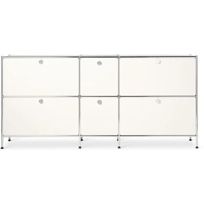 Tchibo Cn3 Weißes Metallsideboard - Aufbewahrungsmöbel Tchibo Cn3 Weißes Metallsideboard - Aufbewahrungsmöbel
