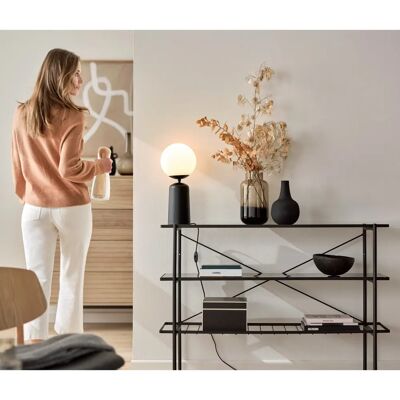 Tchibo - Konsole - Stahl, Glas - 120x39,5x85cm - Schwarz Tchibo - Konsole - Stahl, Glas - 120x39,5x85cm - Schwarz