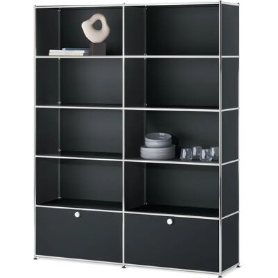 Tchibo Cn3 Regal - 2 Klappen - Schwarz Tchibo Cn3 Regal - 2 Klappen - Schwarz