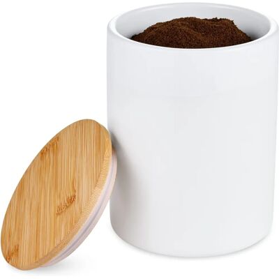 Tchibo Kaffeedose - Keramik, 500g, Weiß - Kaffeedose Tchibo Kaffeedose - Keramik, 500g, Weiß - Kaffeedose
