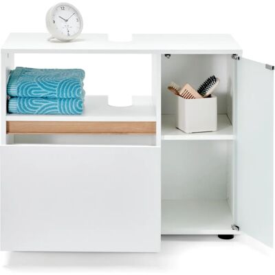Tchibo - Waschbeckenunterschrank - 82x40x66cm - Braun - Holz / Glas Tchibo - Waschbeckenunterschrank - 82x40x66cm - Braun - Holz / Glas